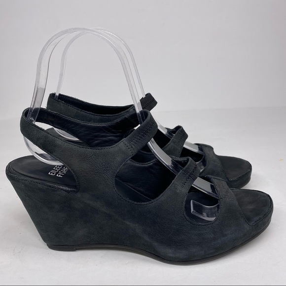 Eileen Fisher Multi Strap Wedge Sandal 8.5 - Picture 1 of 5